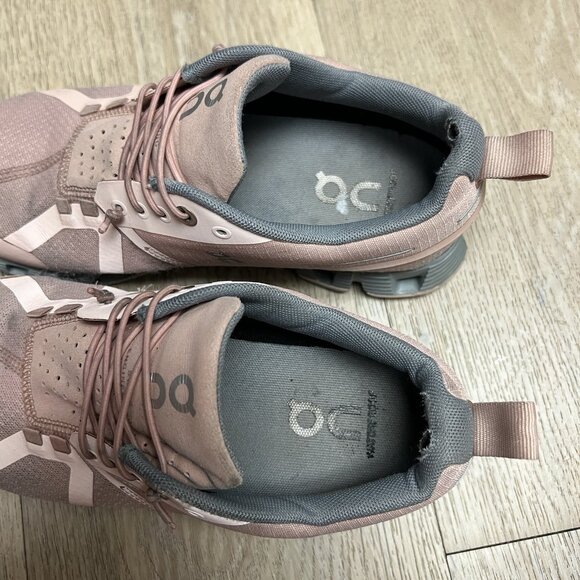 On Cloud 5 Waterproof Running Shoes Women's Sz 7.5 Rose Athletic Road Trainers - Picture 10 of 13